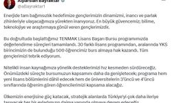 'TENMAK Yurt İçi Lisans Başarı Bursu' hak sahipleri belirlendi