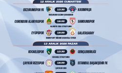 TFF, Süper Lig'de ilk yarının programını açıkladı