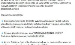 Ticaret Bakanlığı'ndan Esenyurt'ta tekstil işletmesine yapılan denetime ilişkin açıklama