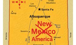 Trump, New Mexico'nun adını 'New America' olarak değiştiren bir harita paylaştı