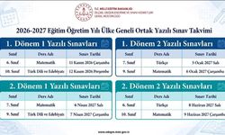 Ülke geneli ortak yazılı sınav takvimi belli oldu