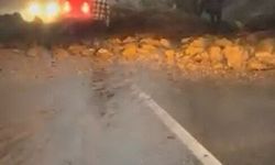 Uludağ yolunda heyelan