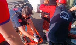 Yola çıkan eşek kazaya neden oldu: 2 yaralı
