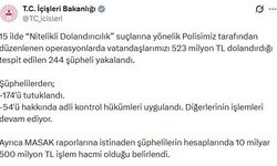15 ilde dolandırıcılık operasyonları: 174 tutuklama