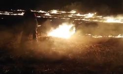 Adıyaman'da anız yangını
