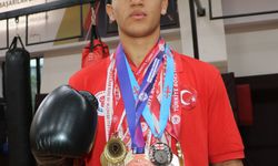 Ağabeyinin tavsiyesiyle kick boksa başlayan Furkan'ın hedefi dünya şampiyonluğu