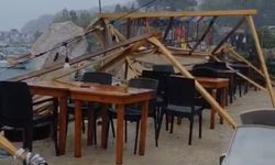 Amasra'da fırtına; dalga boyu 6 metreye ulaştı (2)