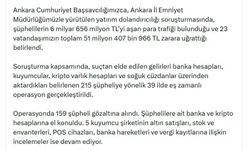 Ankara merkezli 39 ilde 'Nitelikli dolandırıcılık' operasyonu; 159 gözaltı