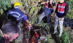 Aydın'da motosiklet su kanalına devrildi: 1 ölü, 1 yaralı