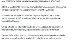 Bakan Çiftçi: Enkazdan çıkarılanların sayısı 11'e yükseldi