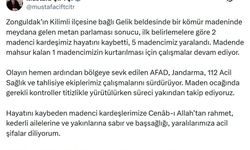 Bakan Çiftçi'den Zonguldak'taki maden kazasına ilişkin açıklama; Süreci takip ediyoruz