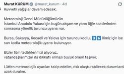 Bakan Kurum: Kuvvetli yağışlar devam edecek