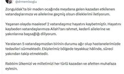 Bakan Memişoğlu'ndan Zonguldak'taki maden kazasına ilişkin açıklama