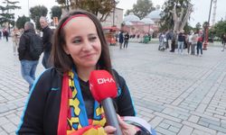 Barcelona taraftarları Sultanahmet Meydanı'nda toplandı