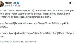 CHP İstanbul İl Başkanlığına Mehmet Ali Yüksel getirildi