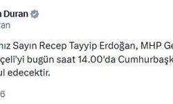 Cumhurbaşkanı Erdoğan, Bahçeli ile görüşecek