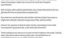 Cumhurbaşkanı Yardımcısı Yılmaz: Haksız kazançların iadesi için hesaplar açılmaktadır