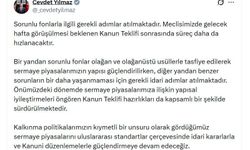 Cumhurbaşkanı Yardımcısı Yılmaz: Sorunlu fonlarla ilgili gerekli adımlar atılmaktadır