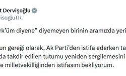 Dervişoğlu'ndan, Fakıbaba için istifa açıklaması