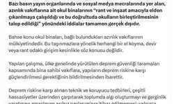 DMM'den azınlık vakıflarına ait okul binaları ile ilgili iddialara açıklama
