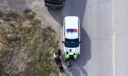 Dronlu denetimden kaçan minibüs sürücüsüne 28 bin lira ceza