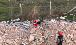 Enkaz alanı, arama- kurtarma köpeklerinin eğitim merkezi oldu