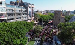 Gazze için Antalya'da sessiz yürüyüş; binlerce öğrenci tek yürek oldu / Ek fotoğraflar