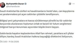 İletişim Başkanı Duran: Suudi Arabistan'da sivilleri hedef alan saldırıları lanetliyorum