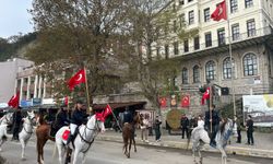 İnebolu'da 3'üncü İstiklal Yolu Atlı Yürüyüşü başladı