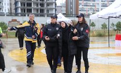 Kaza şehidi polis memurunun cenazesi, törenle Ankara'ya uğurlandı