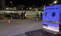 Köprü korkuluklarına çarpan otomobil askıda kaldı