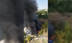 Malatya'da işçilerin kaldığı 30 konteyner yandı