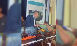 Otomobilin çarptığı kişi yaralandı; ilk yardımı vali ve milletvekili yaptı