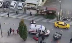 Sarıyer'de dubalara çarpan otomobil takla attı