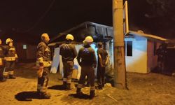 Sobadan sıçrayan kıvılcım evi yaktı