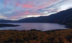 Sonbaharın renklerine bürünen Nemrut'ta gün batımı / Ek fotoğraflar