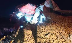 Tanker ile TIR çarpıştı: 1 ölü, 1 yaralı