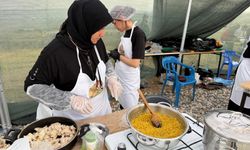 Tarihi Karakuş Tümülüsü'nde yemek yarışması