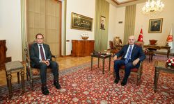 TBMM Başkanı Kurtulmuş, İtalya'nın Ankara Büyükelçisi Manzo'yu kabul etti