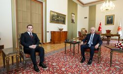 TBMM Başkanı Kurtulmuş, Kuzey Makedonya Devlet Bakanı Zeynula'yı kabul etti