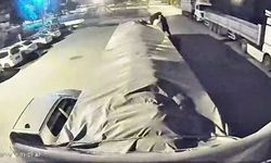 TIR'dan şeker hırsızlığı kamerada
