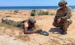 Türkiye-Libya SAT Timi, Libya Deniz Özel Kuvvetler Eğitim Merkezi Komutanlığı'nda eğitim veriyor