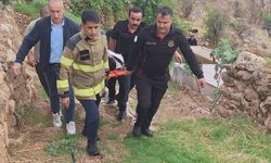Uçuruma yuvarlanan otomobilin sürücüsü ağır yaralandı