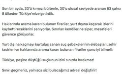 Ulusal ve uluslararası düzeyde aranan 63 suçlu yakalanarak Türkiye'ye iade edildi