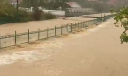Zonguldak'ta sağanak; dereler taştı, istinat duvarı çöktü (2)