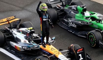 İngiltere Formula 1'de Lando Norris birinci