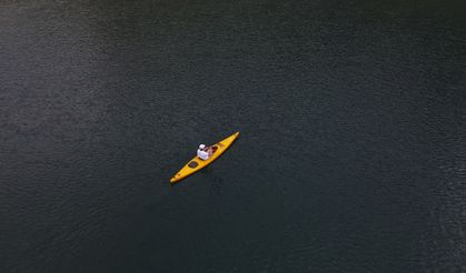 Gümüşhane'deki Artabel Gölleri'nde kano etkinliği