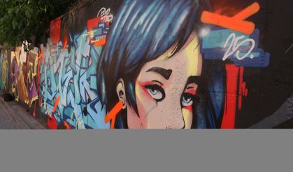 Kosova'da düzenlenen grafiti festivali renkli görüntüler oluşturdu