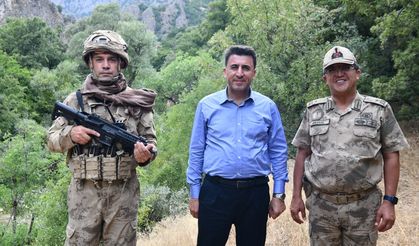 Tunceli Valisi Aygöl, Ali Boğazı bölgesinde incelemelerde bulundu