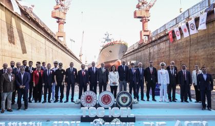 TCG İçel fırkateyninin denize indirme töreni gerçekleştirildi